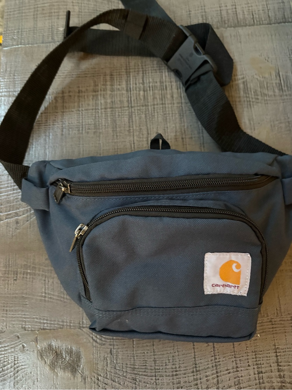 Carhartt Gray Waist Pack with Yellow Logo - Belt Bag